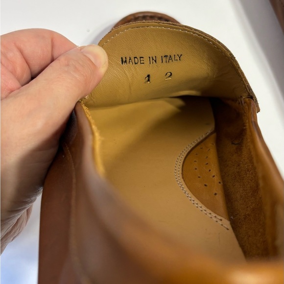 Dino Draghi Slip On Leather Loafers, Mens Size 12 - Picture 7 of 7